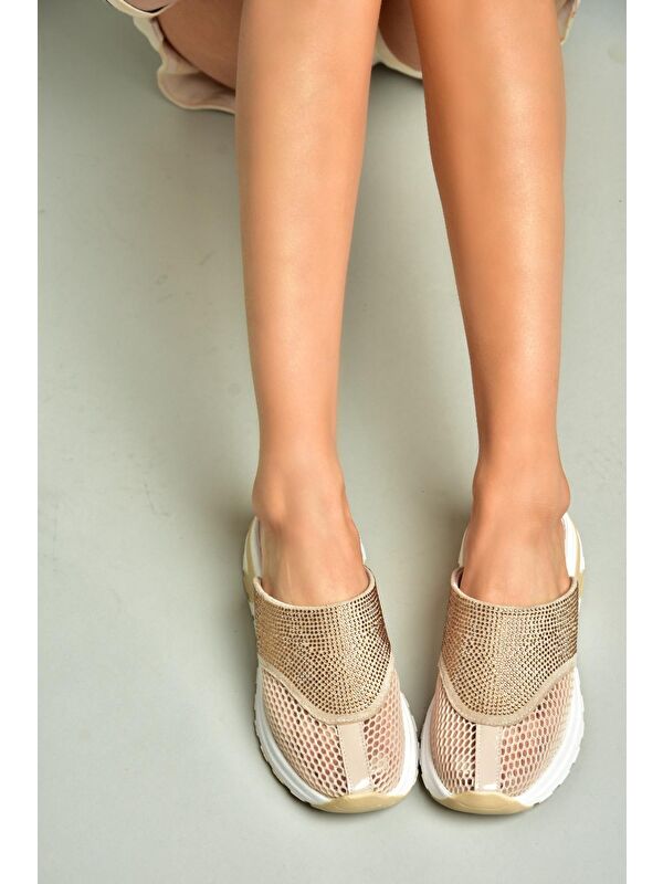 U3125144 Bej Kadın Terlik - Görsel 5