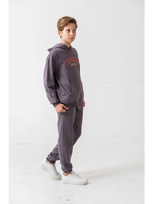 Mışıl Kids Phoenix Spirit Baskılı Kanguru Cepli Erkek Çocuk Alt Üst Eşofman Takımı