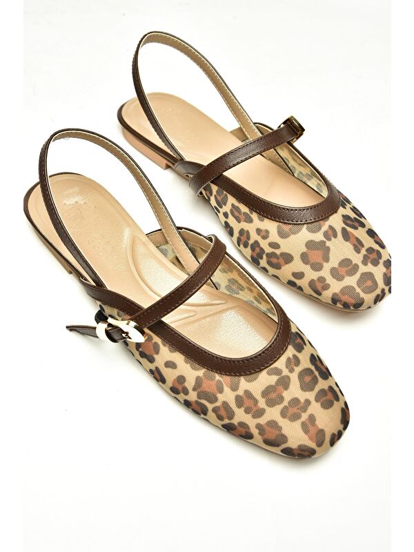 U8200672 Kahverengi Kadın Sandalet - Görsel 4