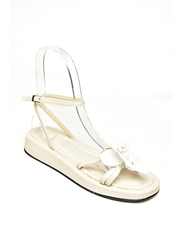 U3429627 Bej Kadın Sandalet - Görsel 4