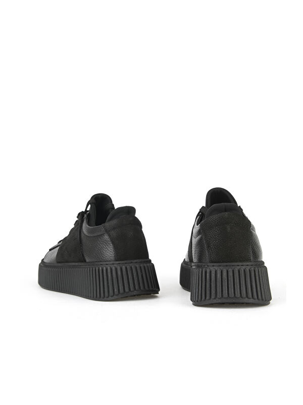 Erkek Hakiki Deri Ayakkabı 1531025Z2509 Siyah - Görsel 4