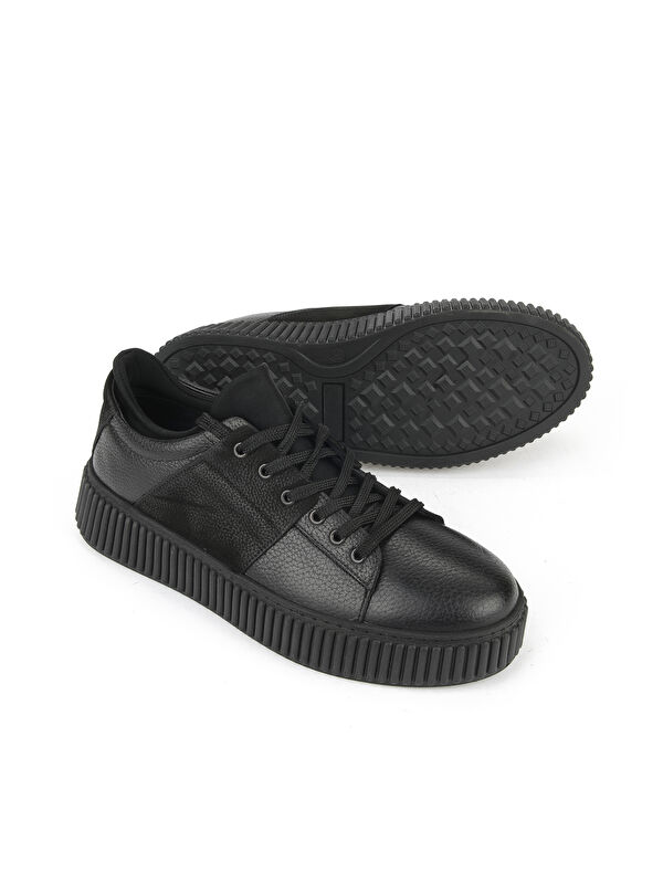 Erkek Hakiki Deri Ayakkabı 1531025Z2509 Siyah - Görsel 5