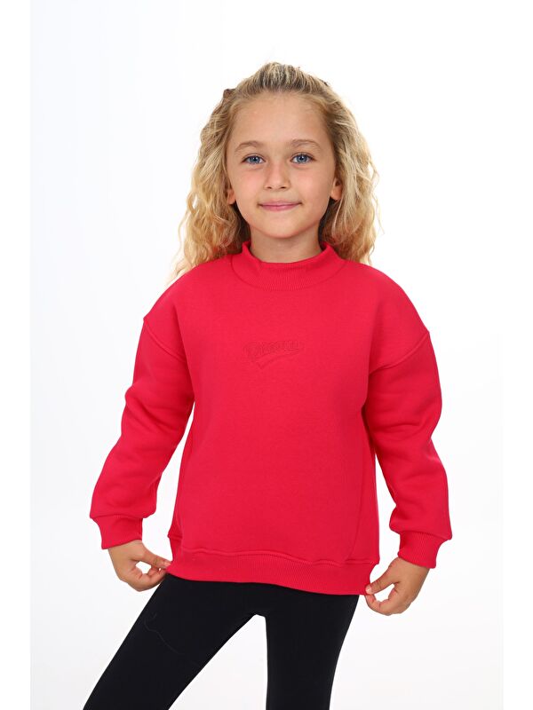 Toontoykids Kız Çocuk Nakışlı Sweatshirt