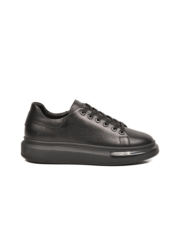 Voyager Siyah Memory Foam Hakiki Deri Erkek Spor Ayakkabı Premium Casual Sneaker 6601 M