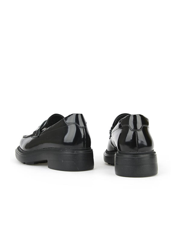 Kadın Hakiki Deri Ayakkabı 1531022Z1171 Siyah - Görsel 4