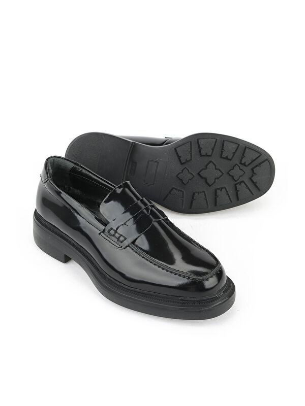 Kadın Hakiki Deri Ayakkabı 1531022Z1171 Siyah - Görsel 5