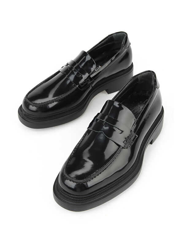 Kadın Hakiki Deri Ayakkabı 1531022Z1171 Siyah - Görsel 6