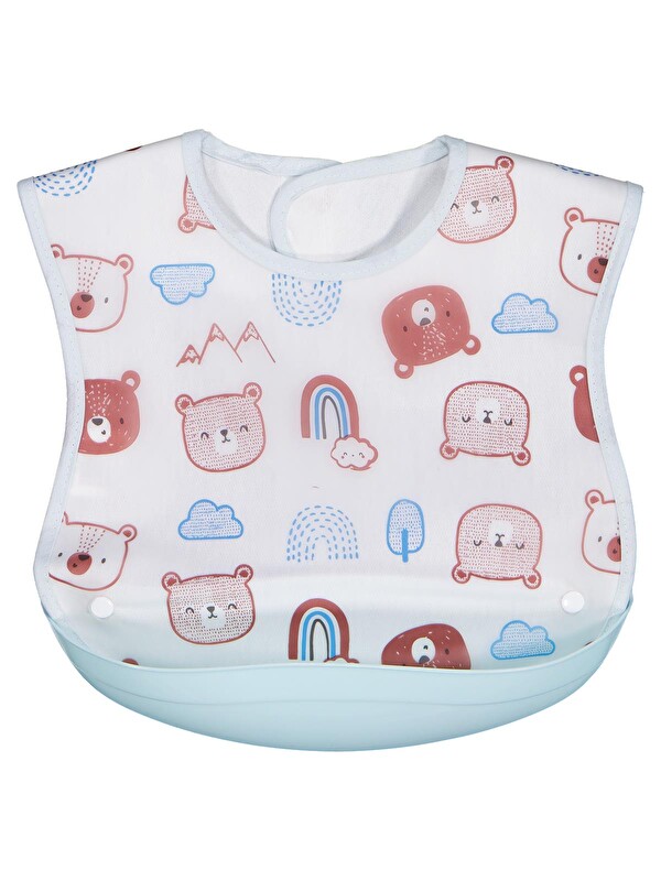Civil Baby Ayıcık Empirme Mama Önlüğü - Yeşil Standart