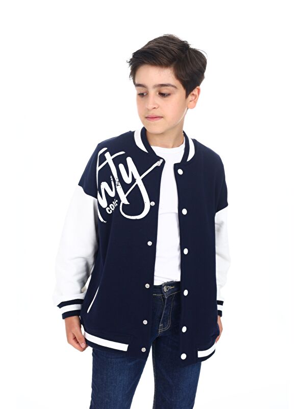 Toontoykids Erkek Çocuk Baskılı Kolej Hırka