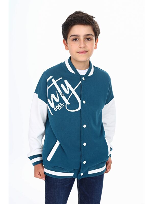 Toontoykids Erkek Çocuk Baskılı Kolej Hırka