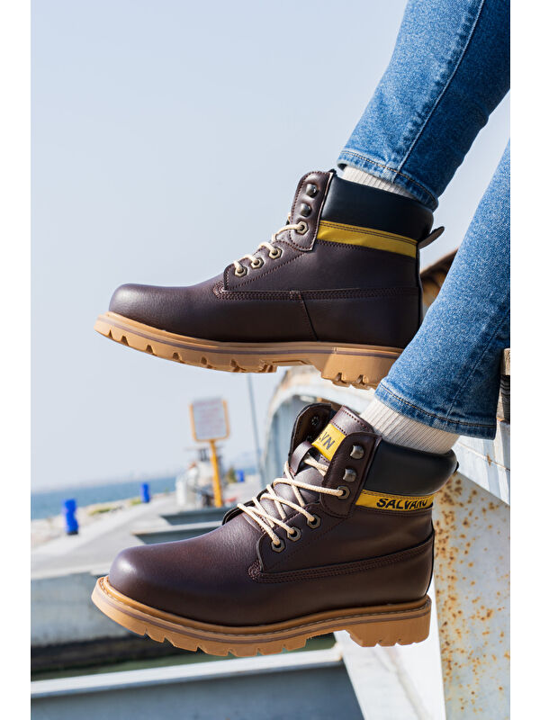 HANSEL 3PR Kahverengi Erkek Worker Bot - Görsel 9