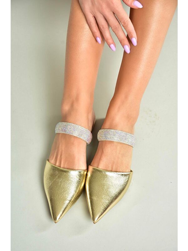 Altın Kadın Terlik U5904918 - Görsel 4