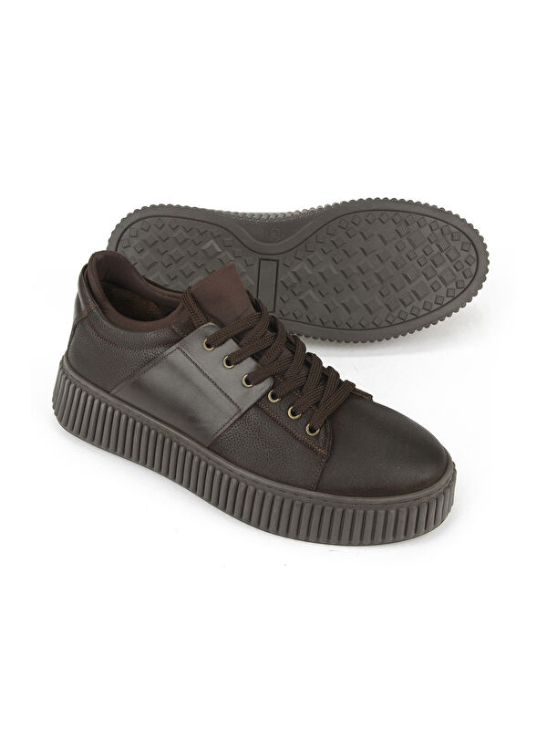 Erkek Hakiki Deri Ayakkabı 1531025Z25092 Kahve - Görsel 5