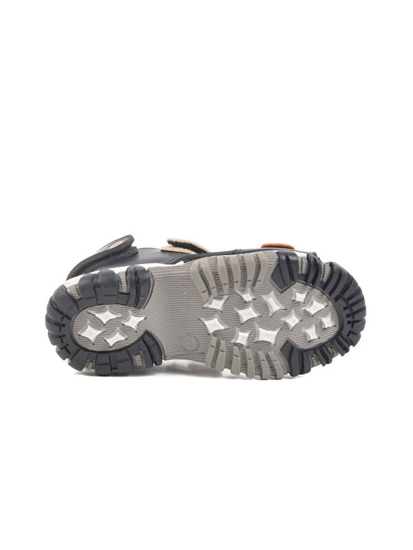 Lacivert Turuncu Cırtlı Erkek Çocuk Spor Sandalet 173110 P - Görsel 6