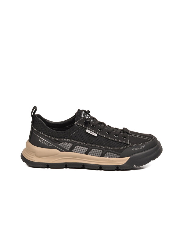 Voyager Siyah Nefes Alan Memory Foam Erkek Günlük Spor Ayakkabı Hafif Fileli Sneaker E332 M
