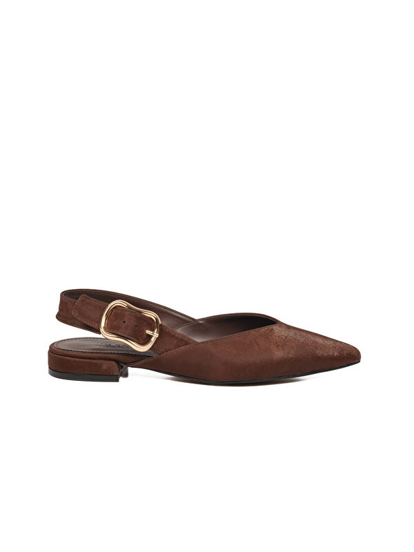 Ayakmod Kahverengi Ayakmod Hafif Kemerli Kadın Babet Ayakkabı 312552 Z