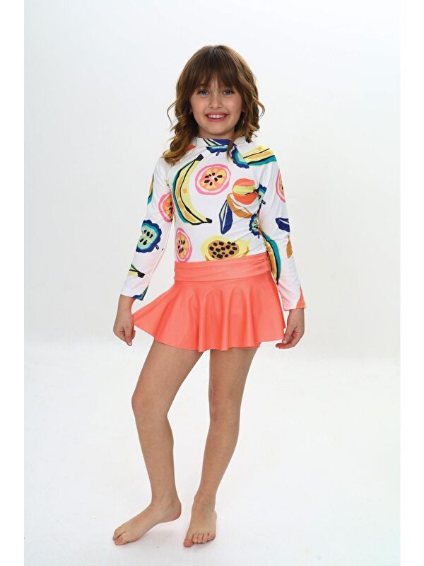 My Kids Wear Etek Detaylı Kız Çocuk Mayo