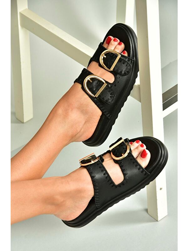 Siyah Kadın Terlik U2671462 - Görsel 4