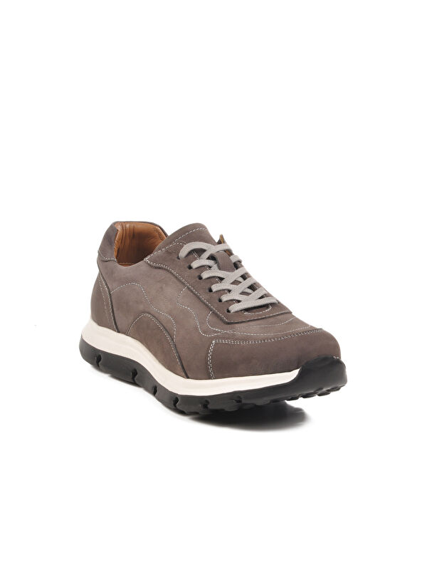 Vizon Nubuk Hakiki Deri Casual Ayakkabı 2519 M - Görsel 4