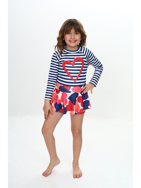My Kids Wear Etek Detaylıı Kız Çocuk Mayo