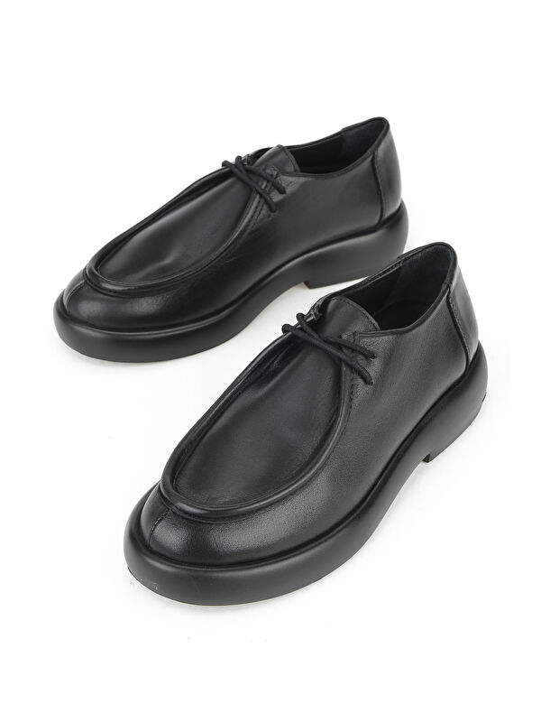 Kadın Hakiki Deri Ayakkabı 1531050Z26102308K Siyah - Görsel 6