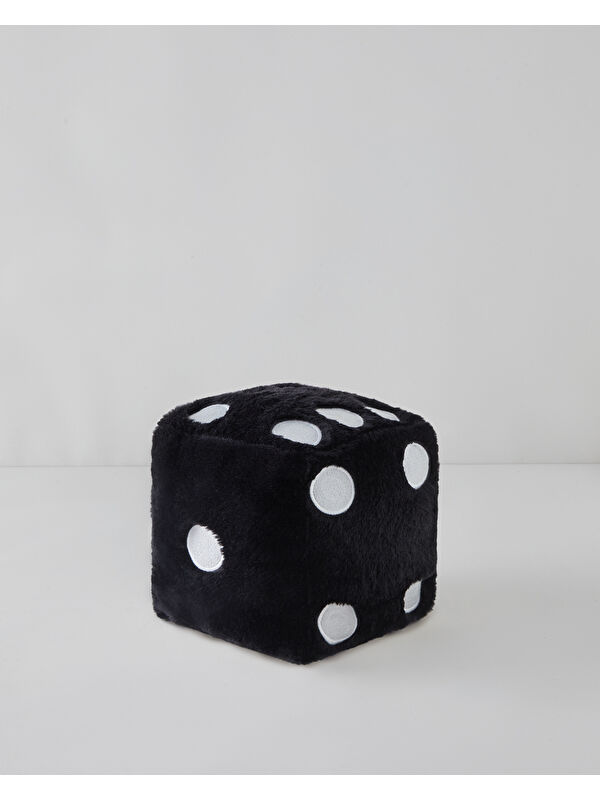 English Home Dice Dekoratif Kırlent 20x20 cm Siyah