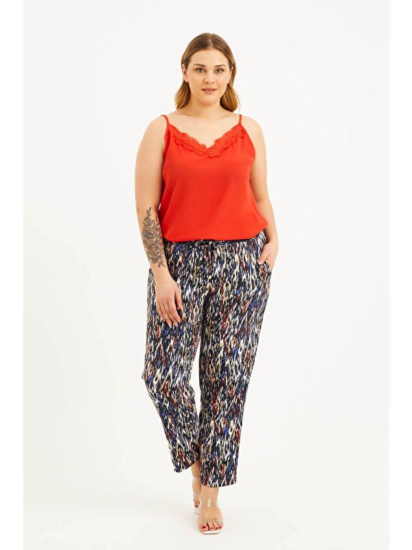 Mylinemoda Beli Lastikli Cepli Pantolon