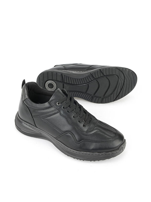 Erkek Hakiki Deri Ayakkabı 1531002Z2089 Siyah - Görsel 5