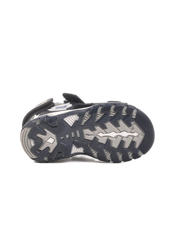 Lacivert Kırmızı Cırtlı Erkek Çocuk Spor Sandalet 173110 B - Görsel 6