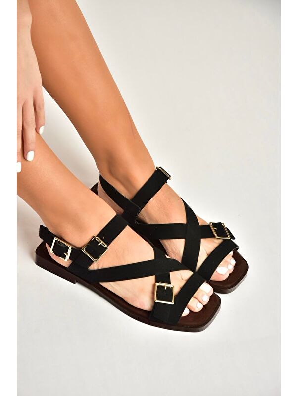 Fox Shoes Yeşil Fox Shoes Sandalet Kadın Y458702602