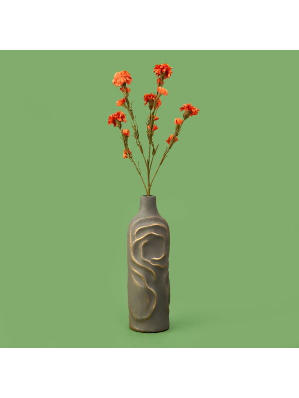 Evidea Deco Karanfil Dal Çiçek - Turuncu - 68 cm