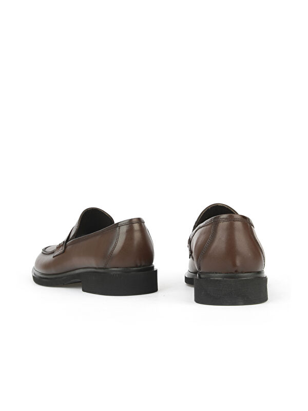 Erkek Hakiki Deri Klasik Ayakkabı 1531056Z4612 Kahve - Görsel 4