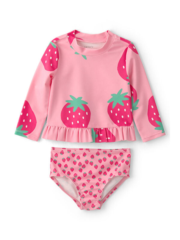 Carter's Kız Bebek Güneş Koruyucu Mayo Set 6 Ay-24 Ay Çok Renkli