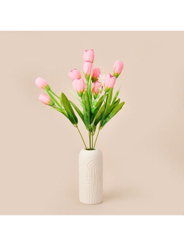 Q-Art Manolya Yapay Çiçek - Açık Pembe - 38 cm