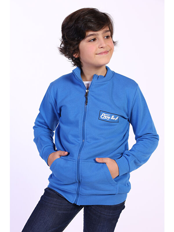 Toontoykids Erkek Çocuk Kabartma Baskılı Hırka
