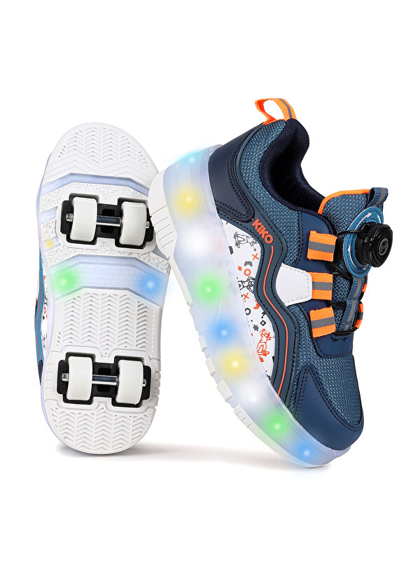 Kiko Kids Lucia Patenli Işıklı Erkek Çocuk Spor Ayakkabı Kaykay