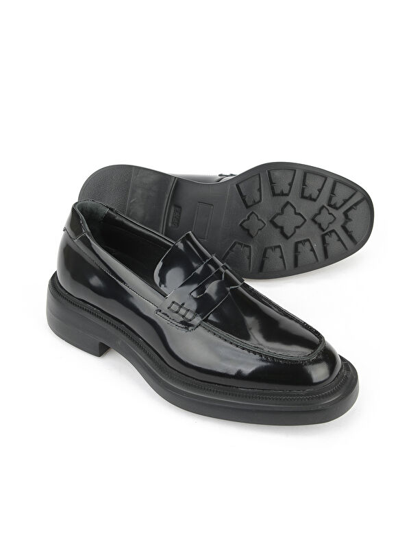 Erkek Hakiki Deri Ayakkabı 1531022Z1171M Siyah - Görsel 5