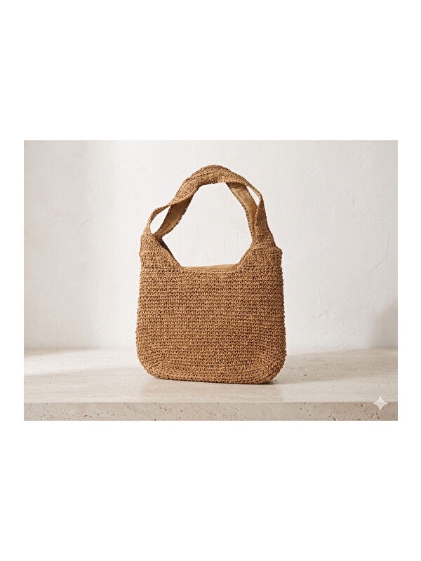 Luminos Butik Camel Hasır Çanta CNT1002