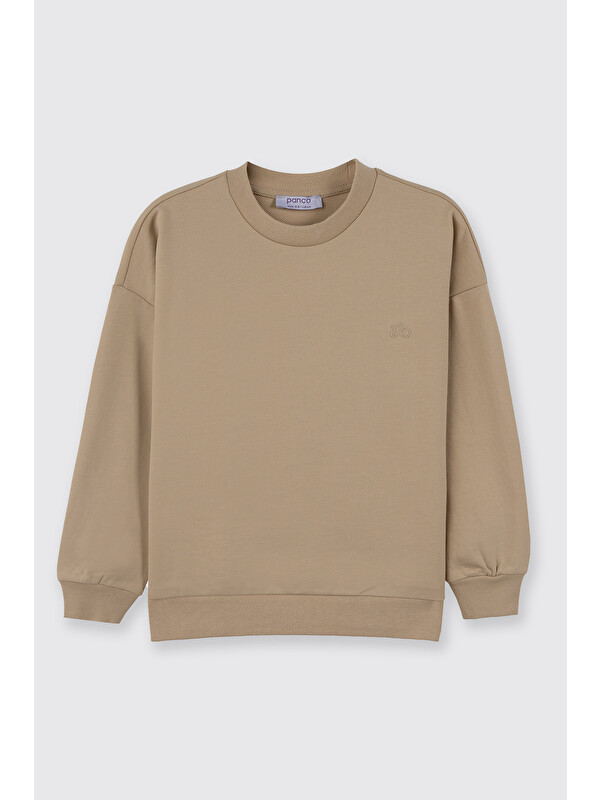 Panço Erkek Çocuk Bej Sweatshirt