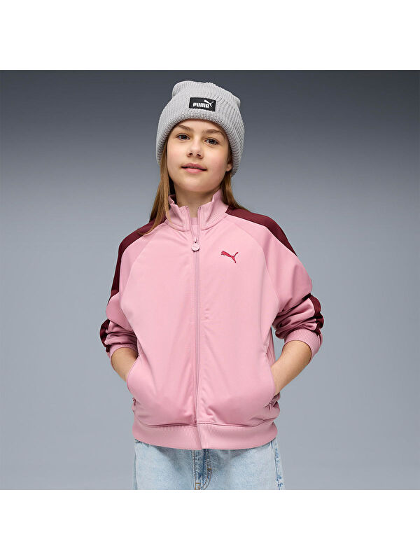 Puma T7 Always On Çocuk Pembe Dik Yaka Ceket