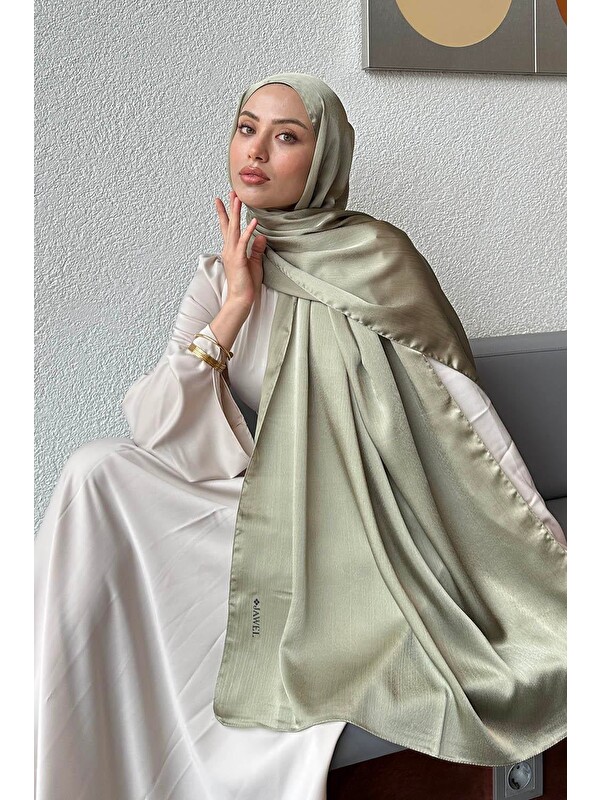 Lamelif Janjan Şal Mint Yeşili