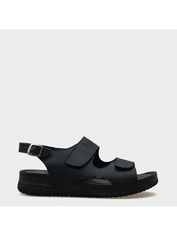 Capone Outfitters Ember Cırtlı Deri Konfor Anatomik Kadın Sandalet