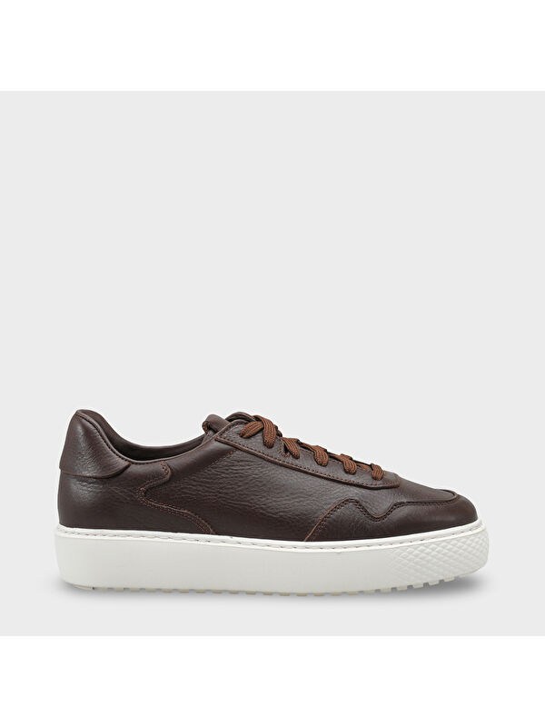 Capone Outfitters Rutter Hakiki Deri Erkek Günlük Spor Ayakkabı Sneaker
