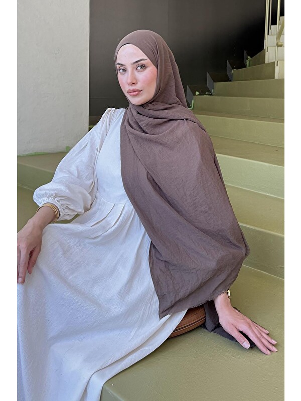 Lamelif Organic Premium Şal Soft Kahve