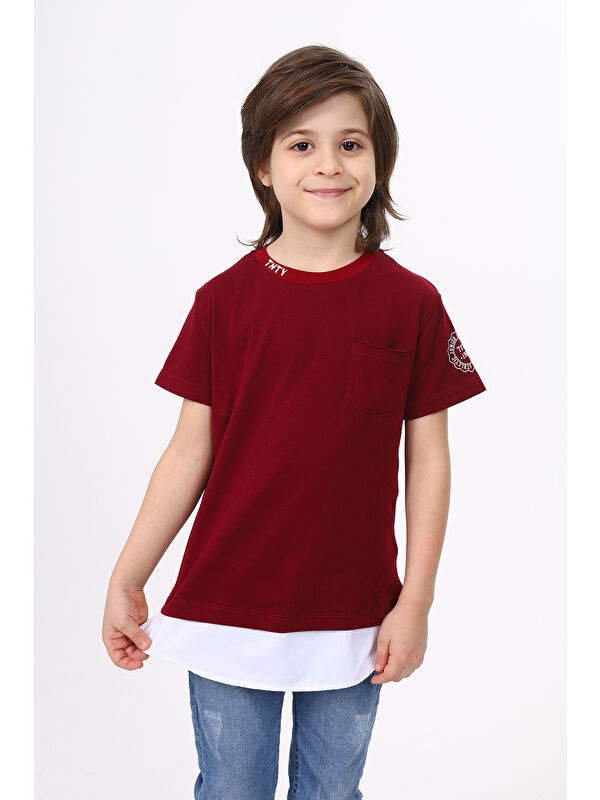 Toontoykids Erkek Çocuk Cepli Pamuklu Tişört