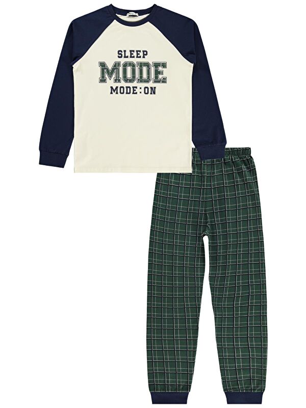 Civil Boys Mode Baskılı 10-13 Yaş Pijama Takımı - Lacivert 12-13 Yaş