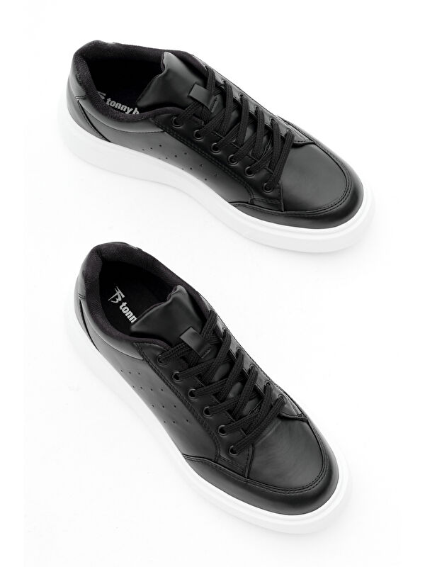 Tonny Black Beyaz Tonny Black Rahat Kalip Kadın Poli Taban Bağcıklı Spor Ayakkabı