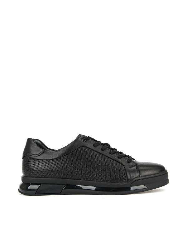 Ziya Ayakkabı Erkek Hakiki Deri Sneaker 1611053Z17661 Siyah
