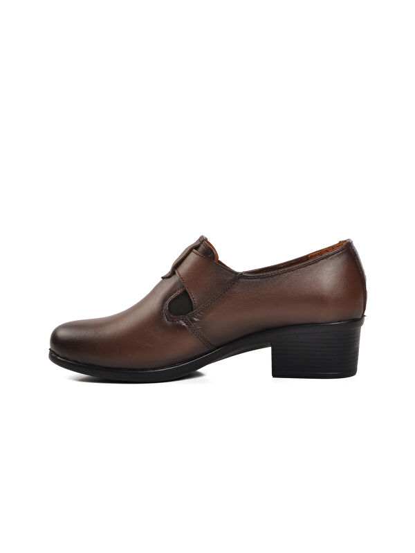 Ortopedik Hakiki Deri Ceviz Kadın Casual Ayakkabı Road318 - Görsel 3