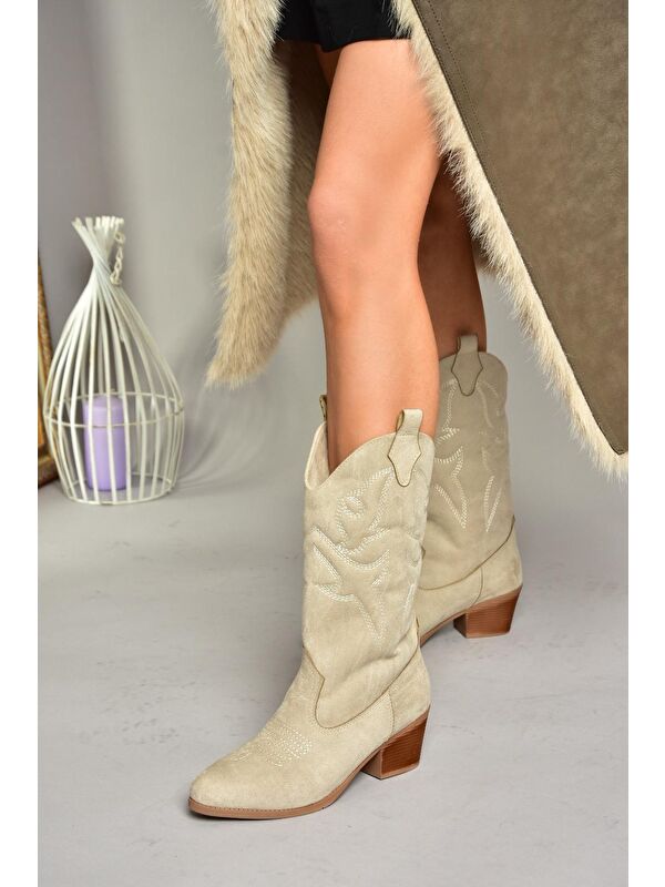 T8200887 Ten Kadın Çizme - Görsel 3